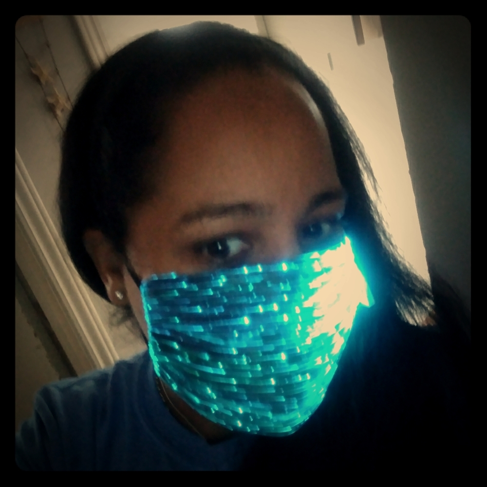 Light up face mask